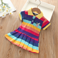 Thumbnail for RainbowBabe – Frais et coloré – Robe polo pour enfant