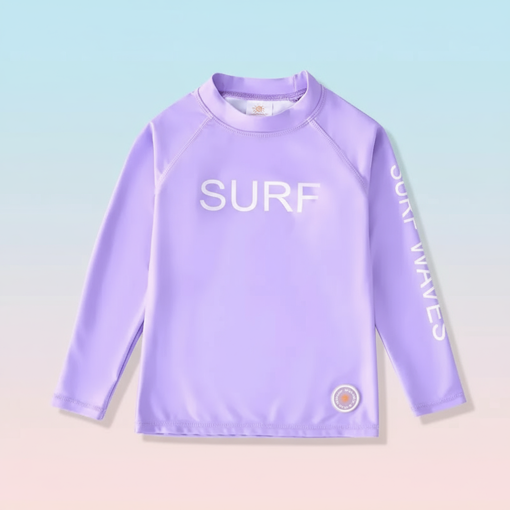 SunShield – Protecteur et souple – T-shirt de surf à manches longues pour enfants avec UPF 50+