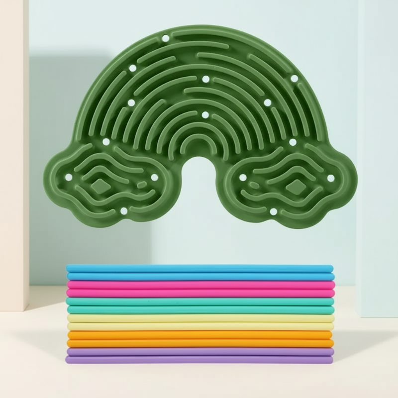 FidgetFrost – Ludique et doux – Tableau d'activités en silicone