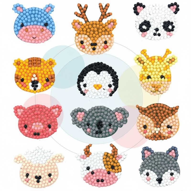 GemArt – Ombré et brillant – Autocollants pour peinture au diamant