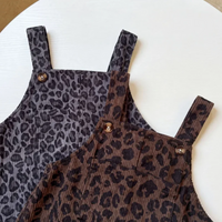 Thumbnail for LeopardChic – Tendance et confortable – Salopette pour fille à imprimé léopard