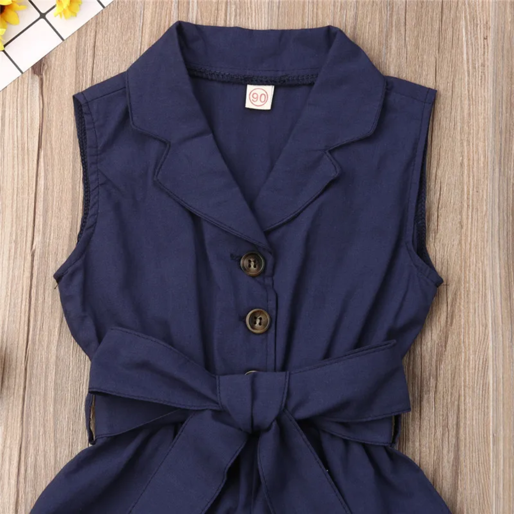 LittleLady – Élégance et tendance – Combinaison avec ceinture nouée à la taille