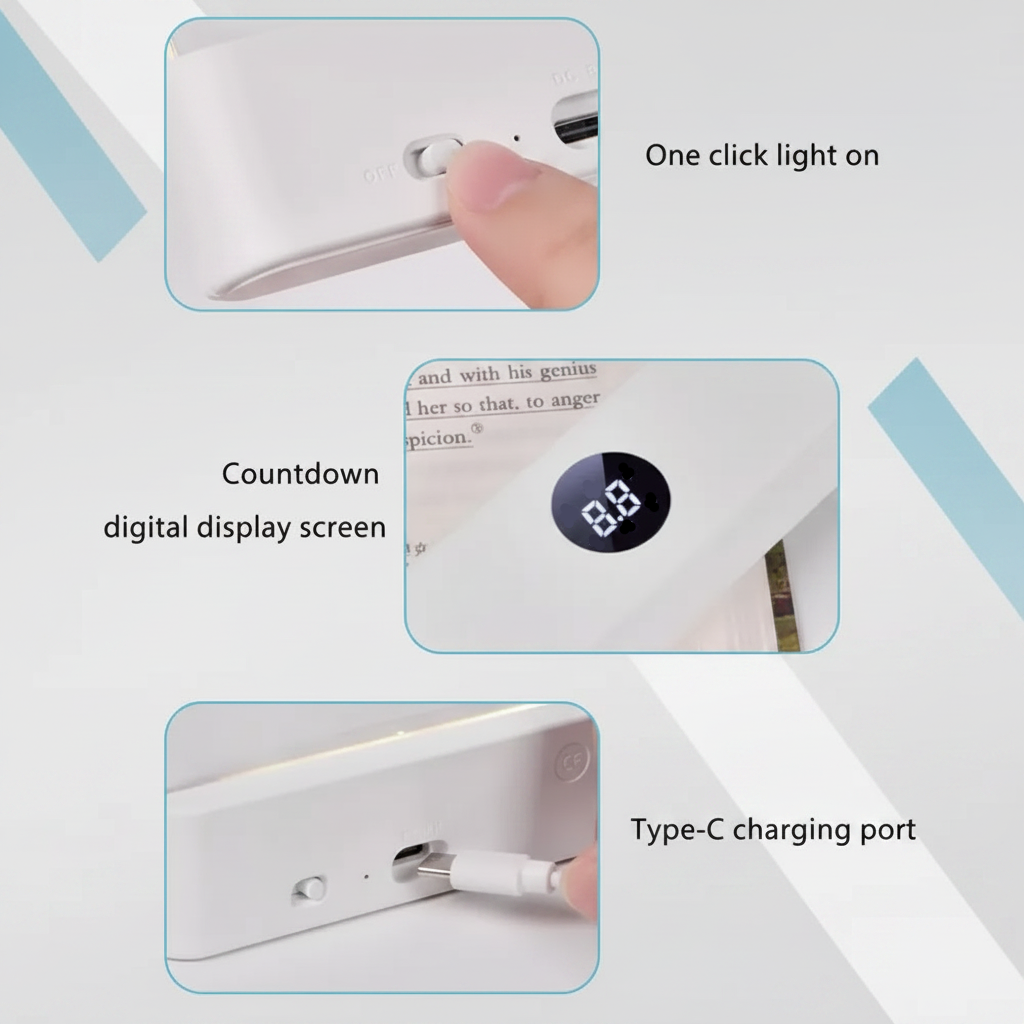 LumiPanel – LED et santé oculaire – Lampe de lecture USB à intensité réglable