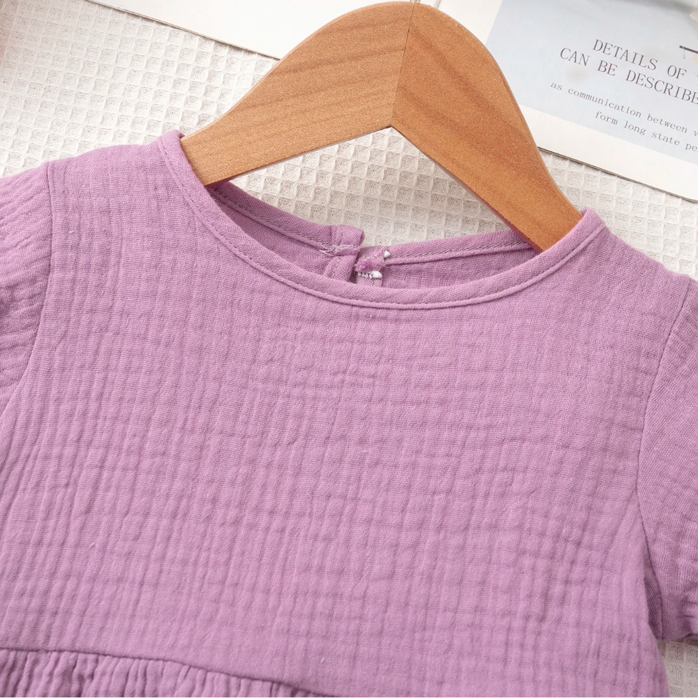 SoftCharm – Élégant et confortable – Ensemble pour fille avec haut à volants et pantalon long