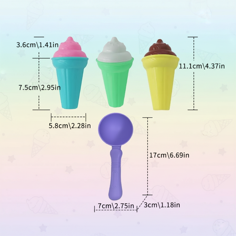 BeachFun – Jeux de sable et créativité – Kit de jeu « Glace de plage »