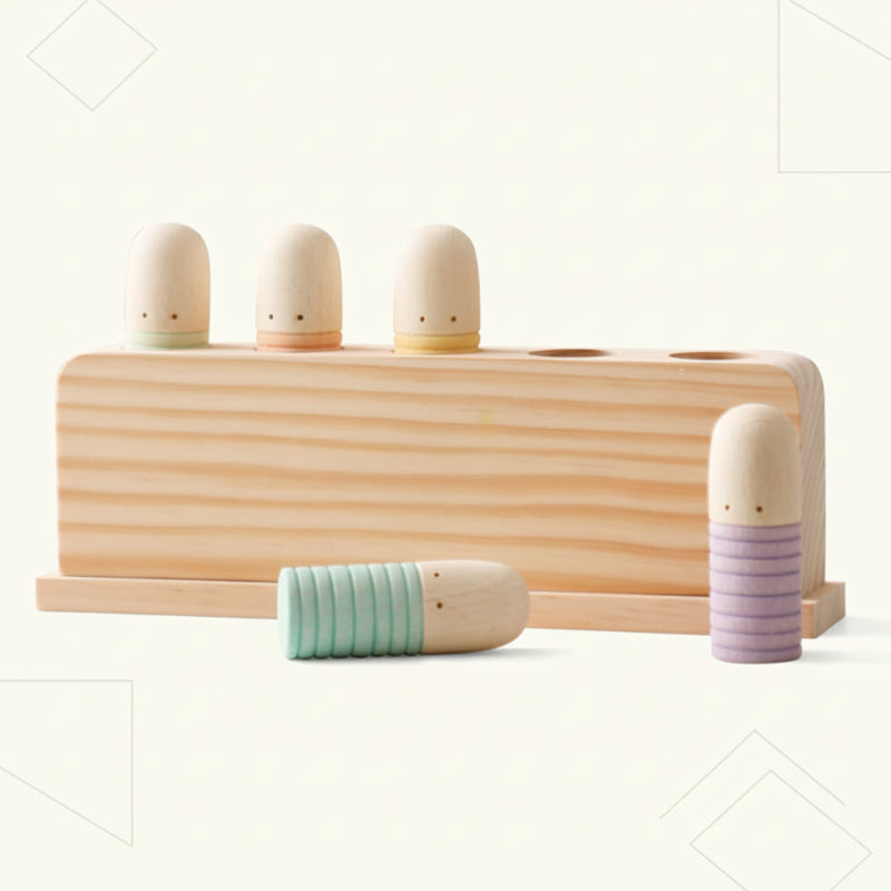 Color Spring – Jouer et se développer – Jouets sensoriels en bois pour bébés