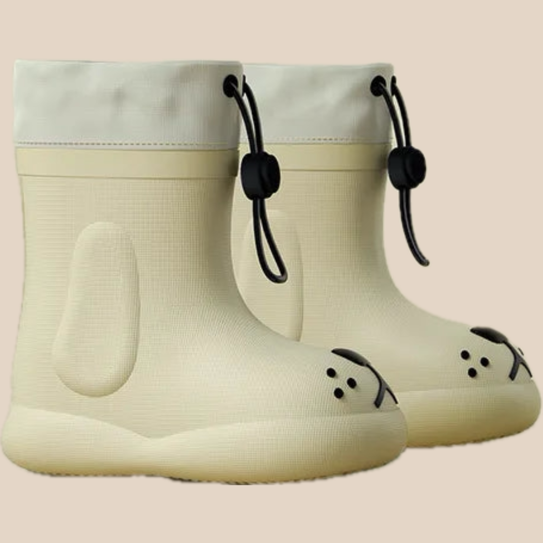 PuddlePaws Kids – Imperméable et ludique - Bottes de pluie Woof