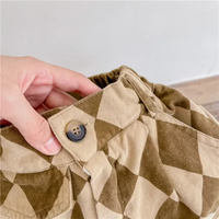 Thumbnail for RetroBloom – Confortable et ludique – Pantalon pour enfant à motif argyle