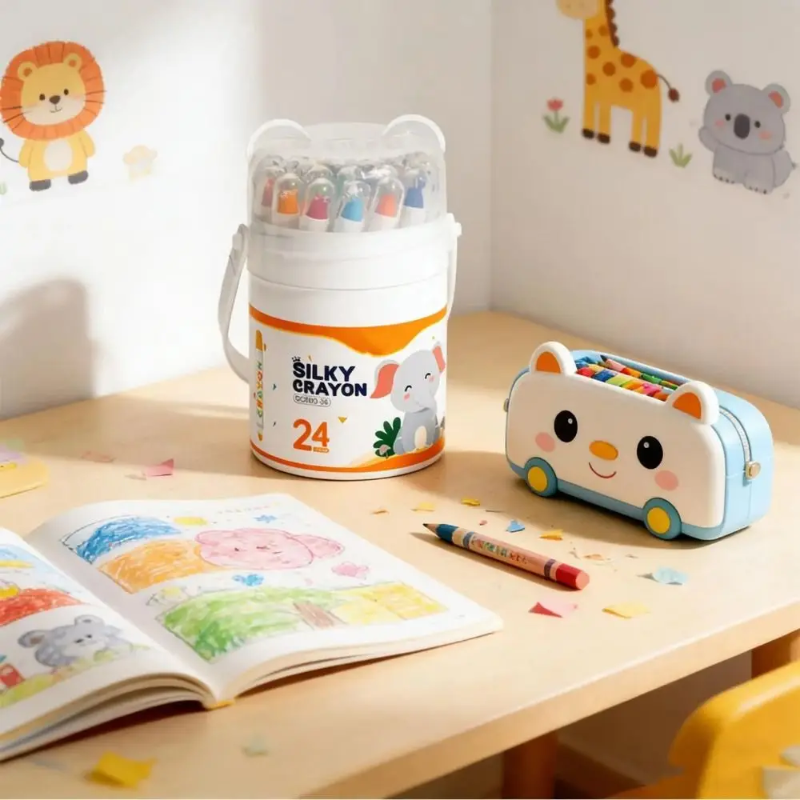 TinyArt – Éducatif et sûr – Kit de feutres lavables et solubles dans l'eau
