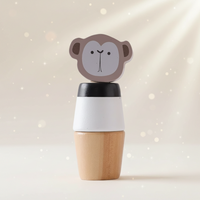 Thumbnail for WoodyFriends – Motricité et plaisir – Jouets empilables en bois en forme d'animaux