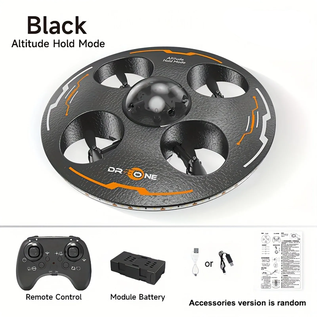 AeroQuest – LED & RC – Drone OVNI volant en suspension