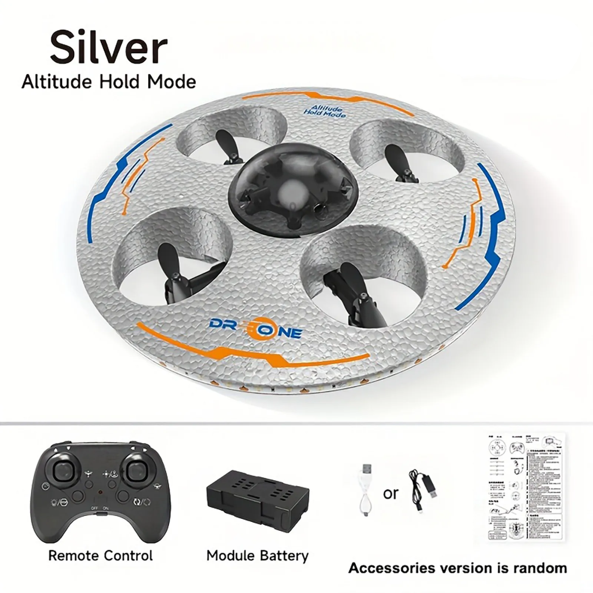 AeroQuest – LED & RC – Drone OVNI volant en suspension