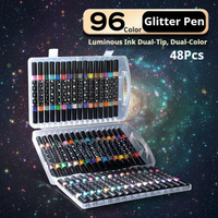 Thumbnail for ArtShine – Coloré et pétillant – Coffret de feutres pailletés et lumineux double face