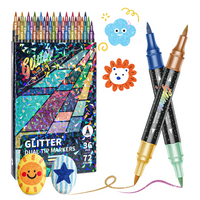 Thumbnail for ArtShine – Coloré et pétillant – Coffret de feutres pailletés et lumineux double face