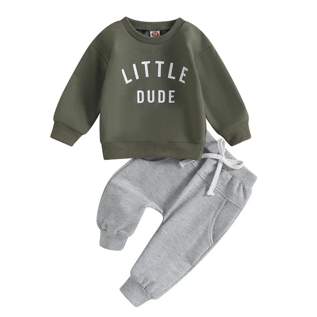 Mini Fashion™ - Ensemble en coton 'Little Dude'