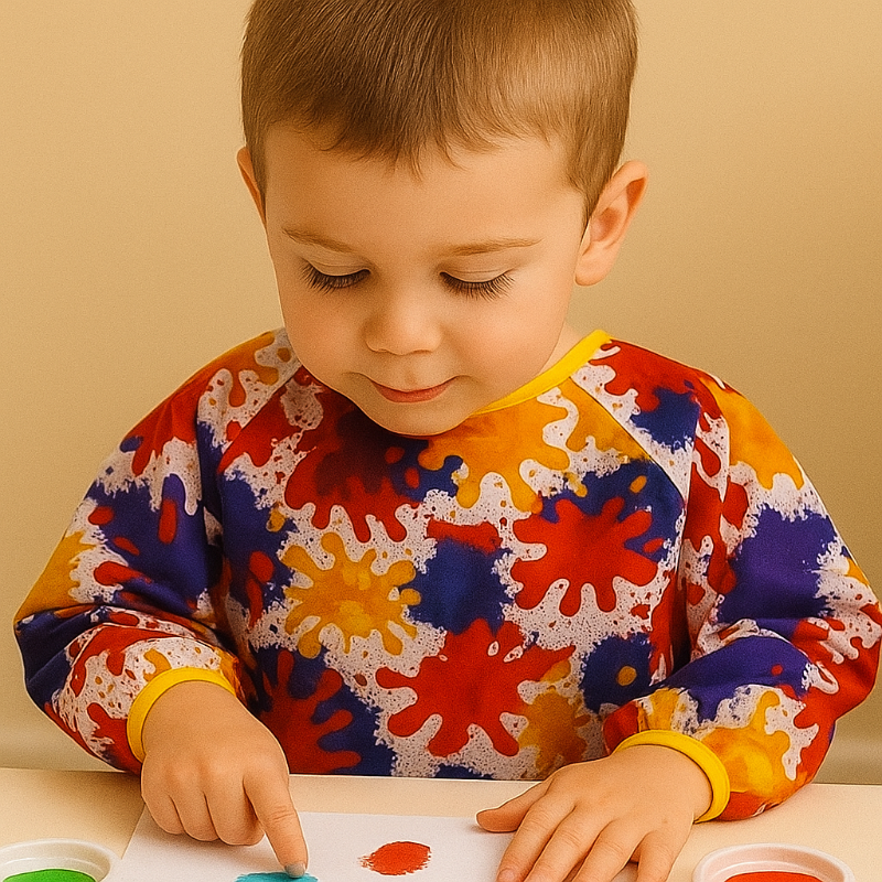 ArtEase – Coloré et imperméable – Tablier de peinture pour enfants