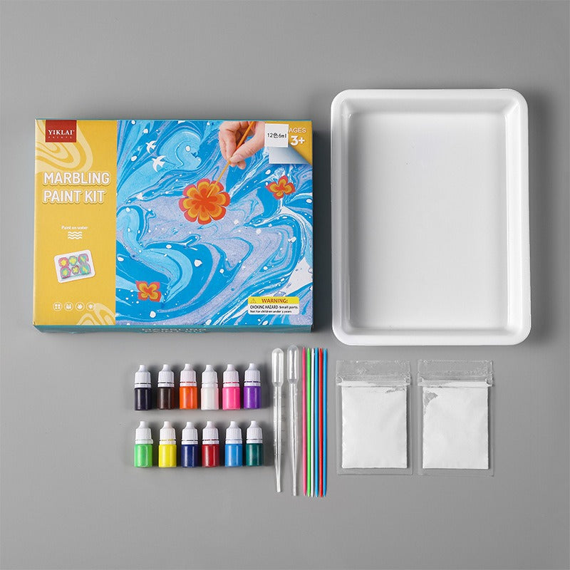 Water Marbling Paint Set™ – Création des œuvres d'art uniques - kit de peinture sur l'eau