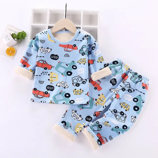 Mini Fashion™ - Design Cartoon Doux et Confortable - Pyjama Polaire Enfant