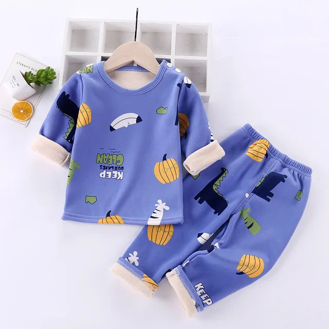 Mini Fashion™ - Design Cartoon Doux et Confortable - Pyjama Polaire Enfant