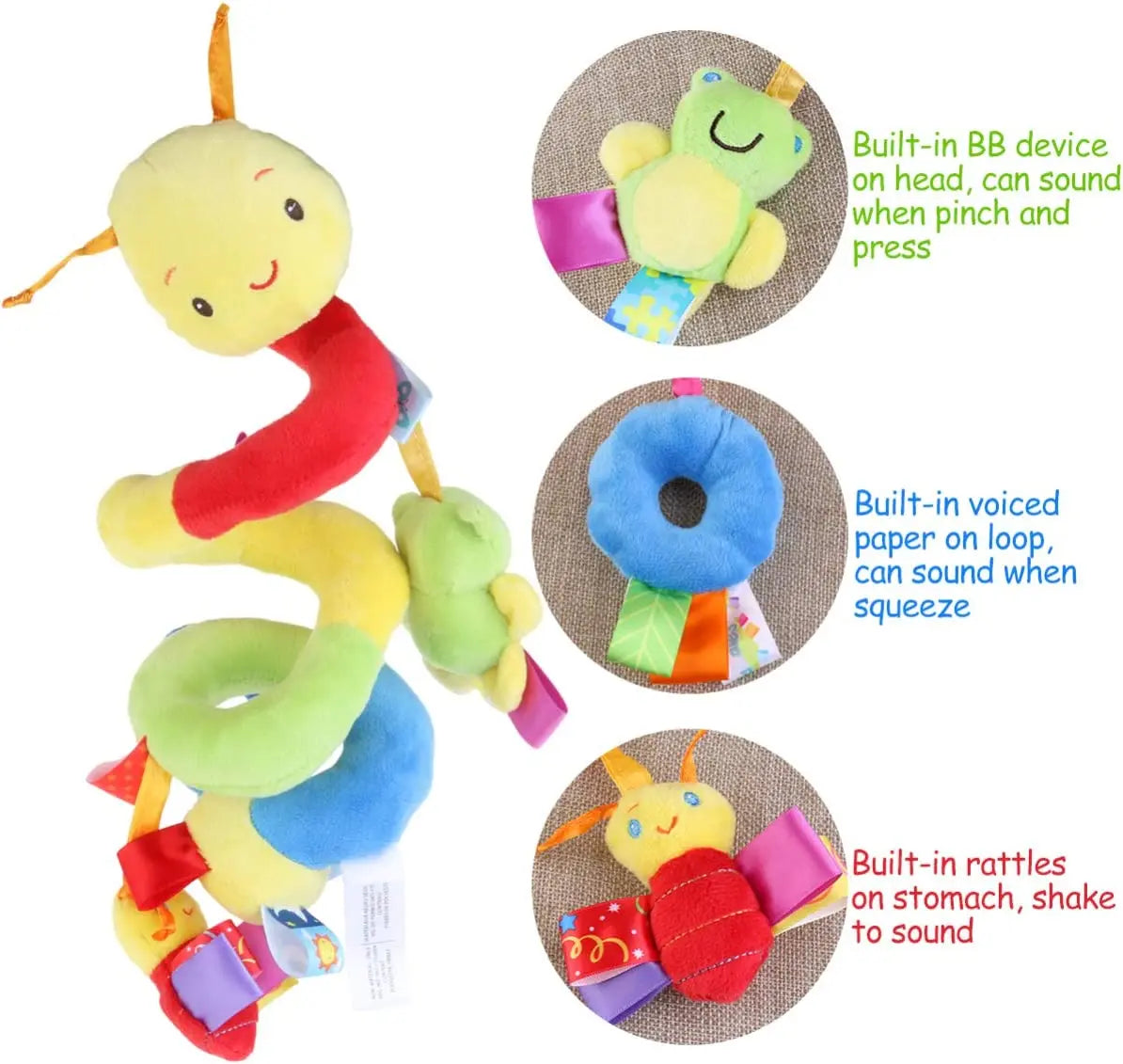 Baby Mobile Snake™ - Pour poussettes ou sièges auto - Jouets mobiles