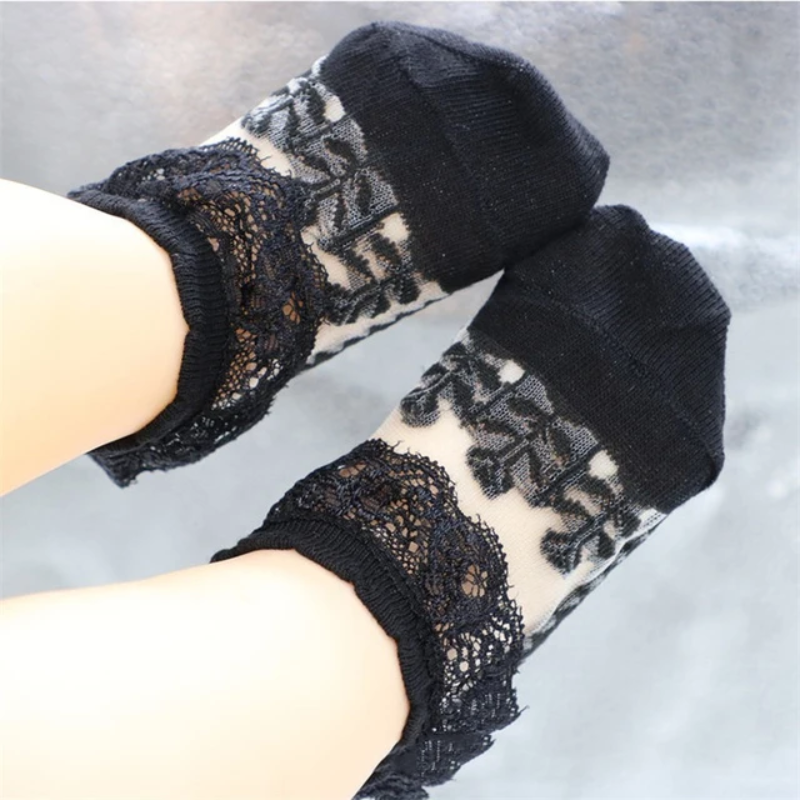 BabyBliss – Confortables et légères – Chaussettes en dentelle pour bébé