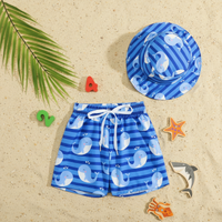 Thumbnail for Beach Set – Coloré et élégant – Maillot de bain imprimé et chapeau
