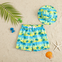 Thumbnail for Beach Set – Coloré et élégant – Maillot de bain imprimé et chapeau