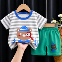 Thumbnail for Mini Fashion - Imprimé lion - Ensemble d'été pour garçons