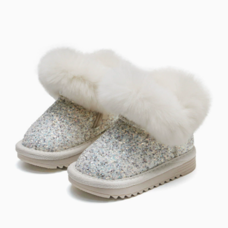 Mini Fashion - Chaudes et élégantes - Chaussures d'hiver à paillettes pour enfants