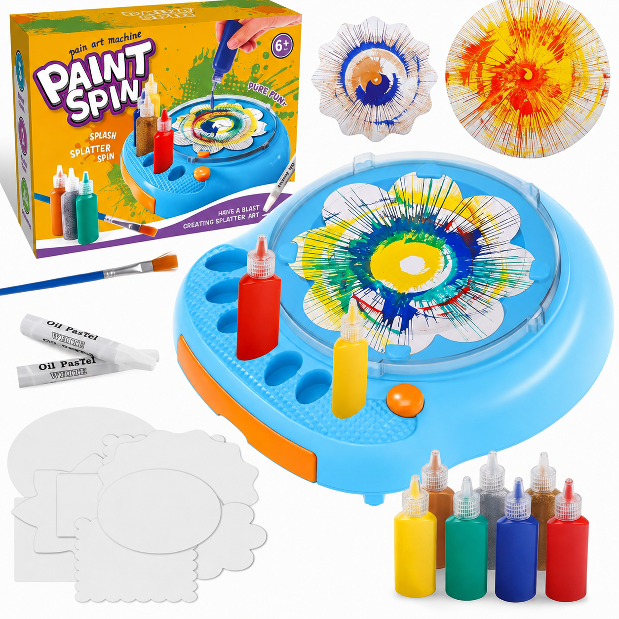 SpinArt – Créativité et éducation – Machine à peindre à faire soi-même