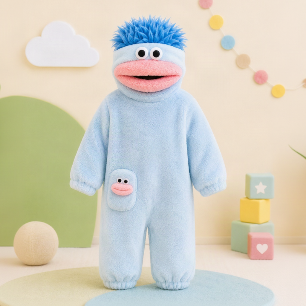 LittleMonster – Confortable et mignon – Combinaison pour enfant avec un motif de monstre rigolo