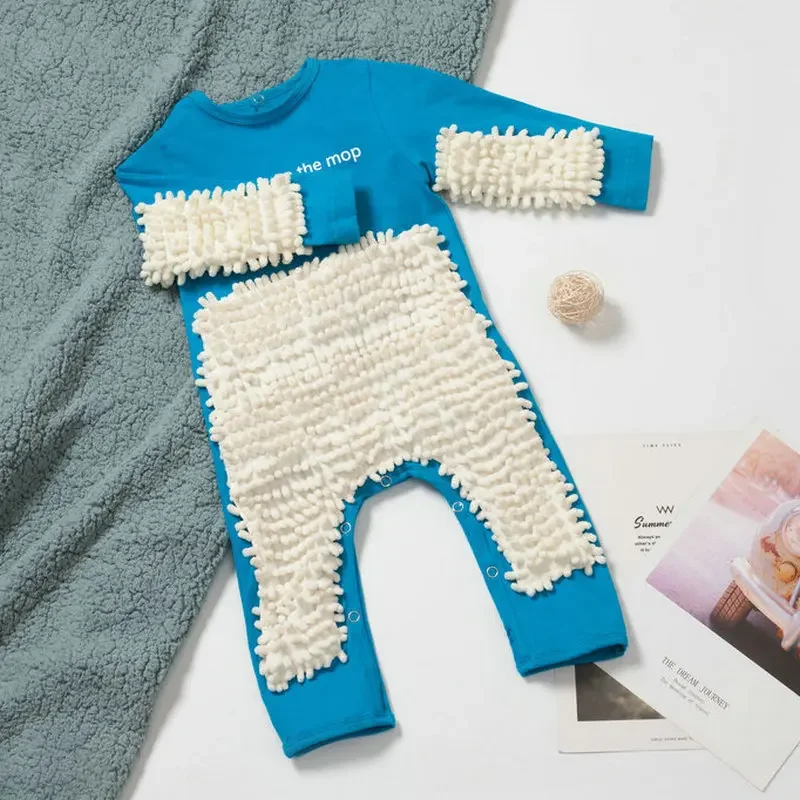TinyCleaner – Douce et pratique – Combinaison pour bébé, idéale pour ramper et jouer
