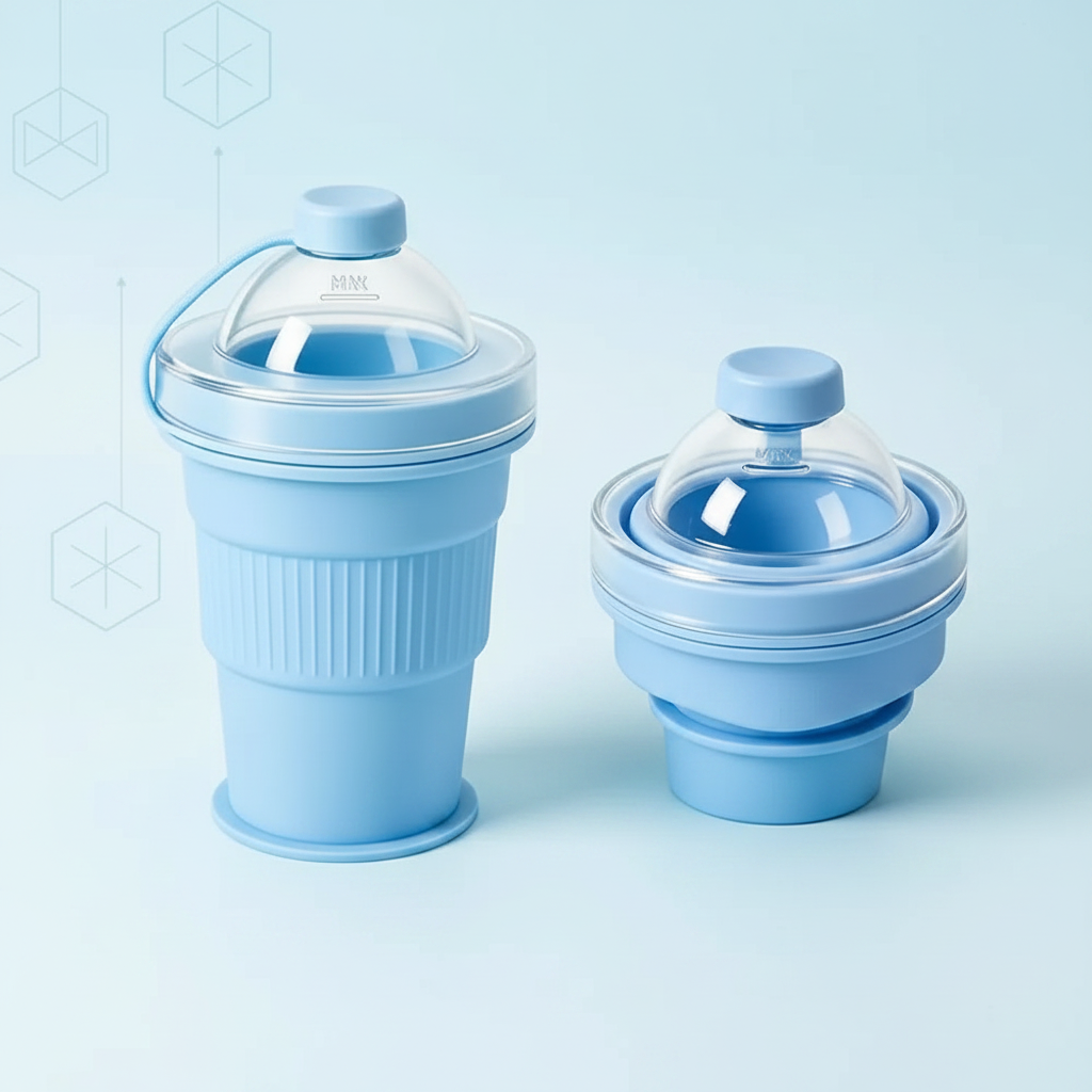 FlexiCup – Pratique et portable – Gobelet pliable en silicone