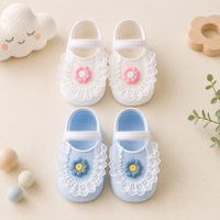 Thumbnail for SweetFeet – Douces et mignonnes – Chaussettes pour bébé à fleurs et dentelle