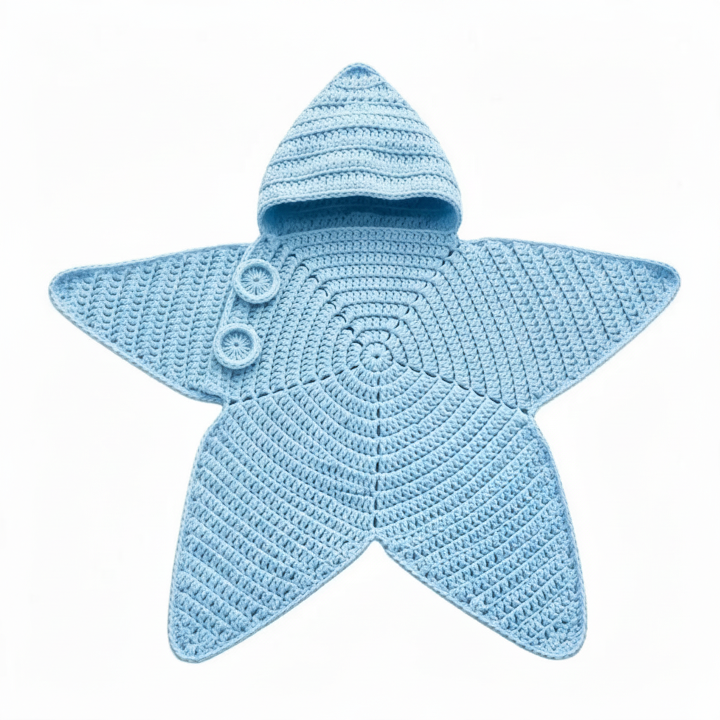 CozyStar – Doux et fait main – Combinaison pour bébé tricotée avec un motif en forme d'étoile