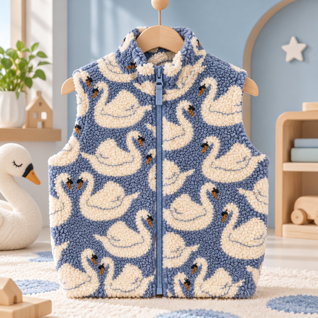 TinyWarm – Douillet et confortable – Gilet en peluche pour enfant