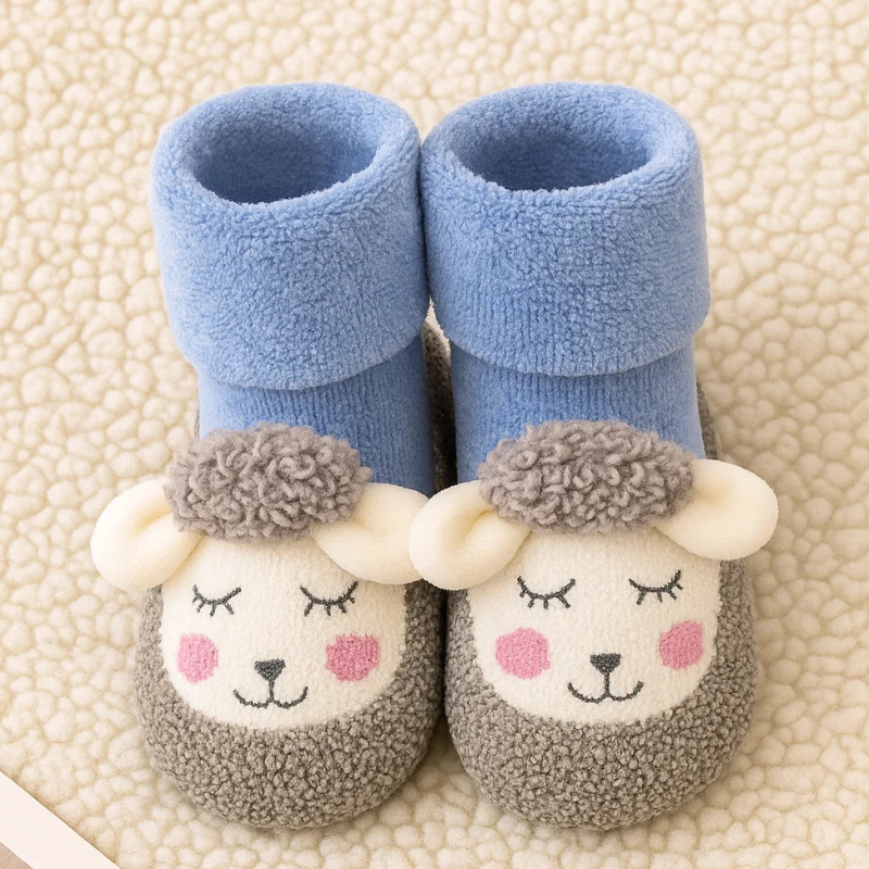 Mini Fashion™ - Chaudes et douces - Chaussettes antidérapantes