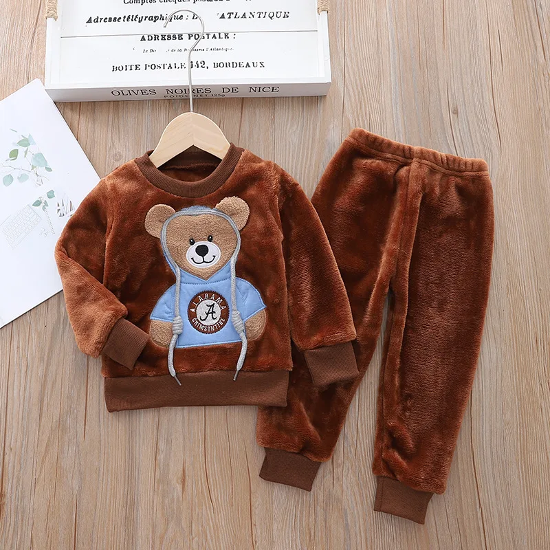 CozyBear – Chaud et doux – Survêtement pour enfant avec motif d'ours