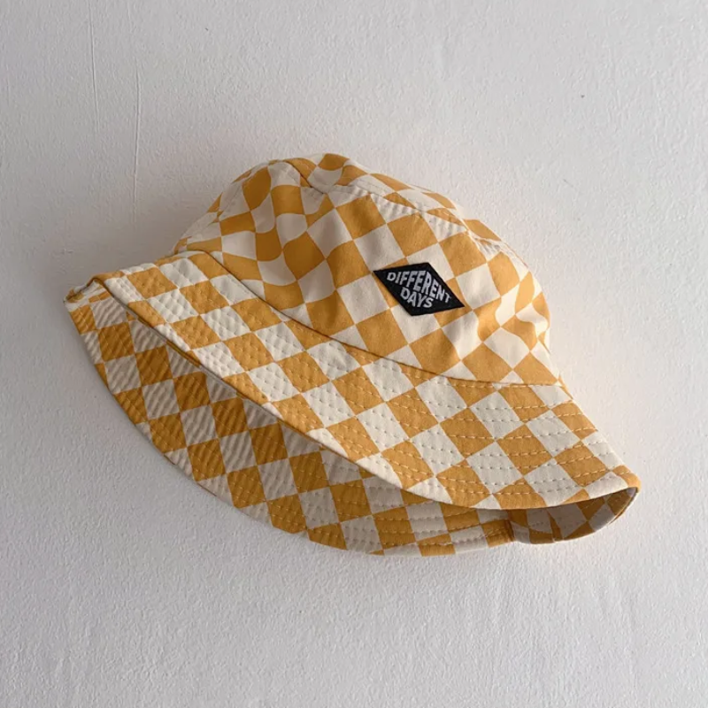 Bucket Hat – Mignon et protecteur – Bonnet pour enfant à carreaux