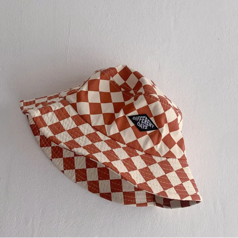 Bucket Hat – Mignon et protecteur – Bonnet pour enfant à carreaux