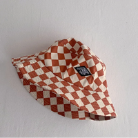Thumbnail for Bucket Hat – Mignon et protecteur – Bonnet pour enfant à carreaux