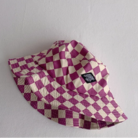 Thumbnail for Bucket Hat – Mignon et protecteur – Bonnet pour enfant à carreaux