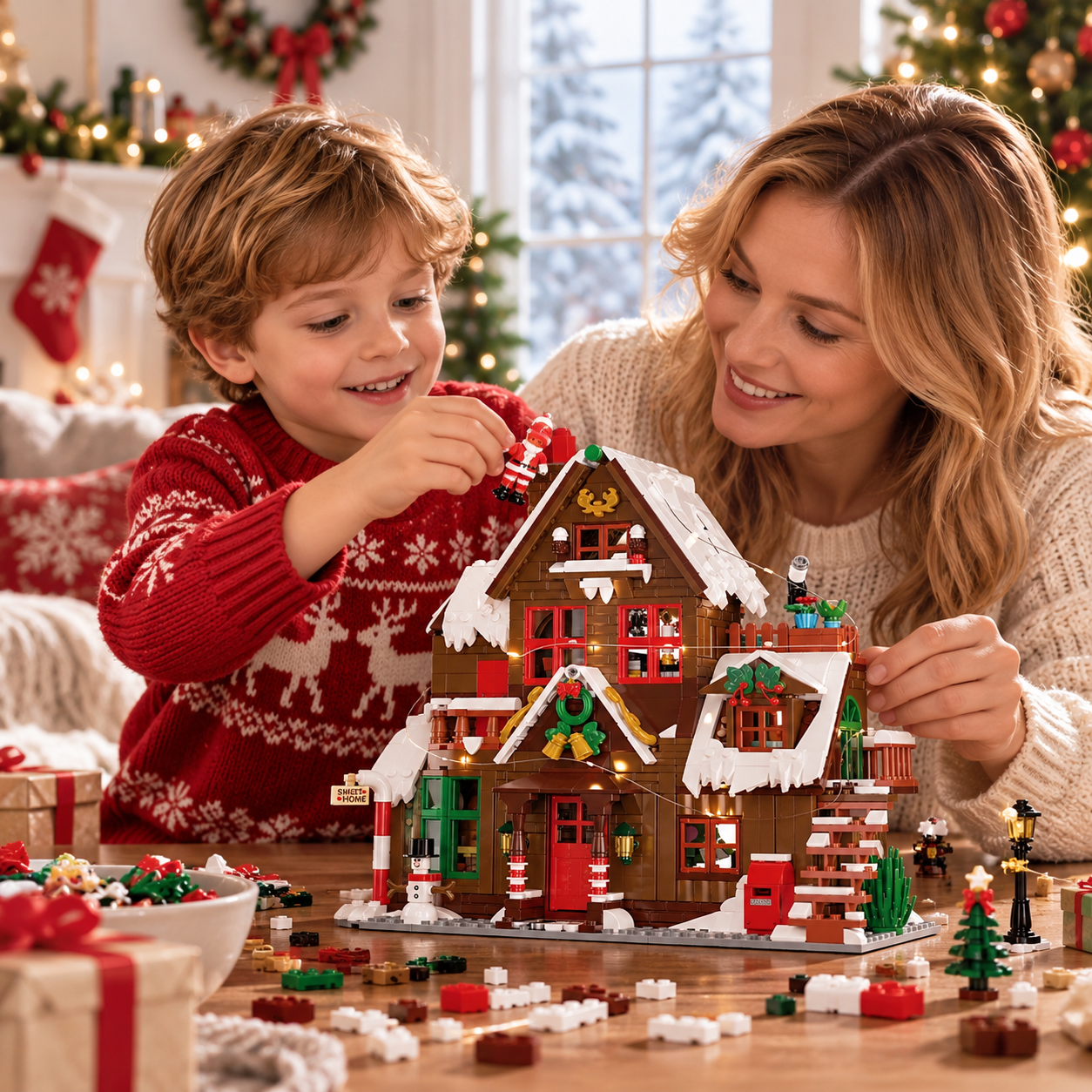 ChristmasHome – Festif et créatif – Kit de construction « Maison de Noël »