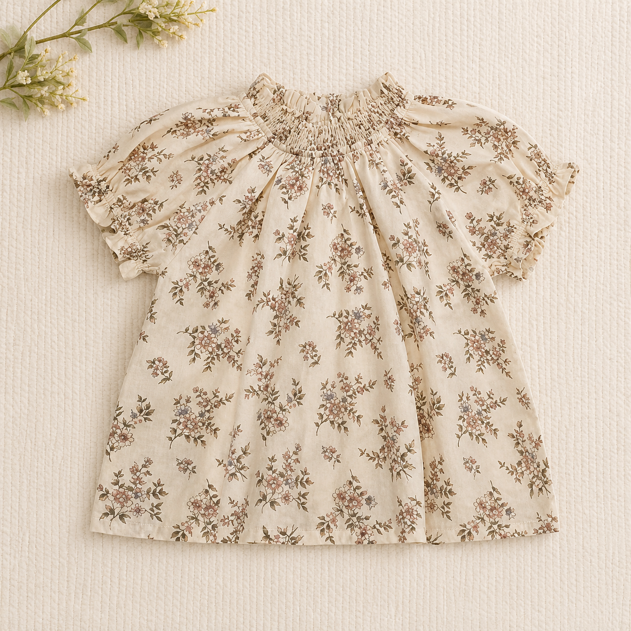 Girls Summer Fashion Top – Léger et confortable – Haut vintage pour fille