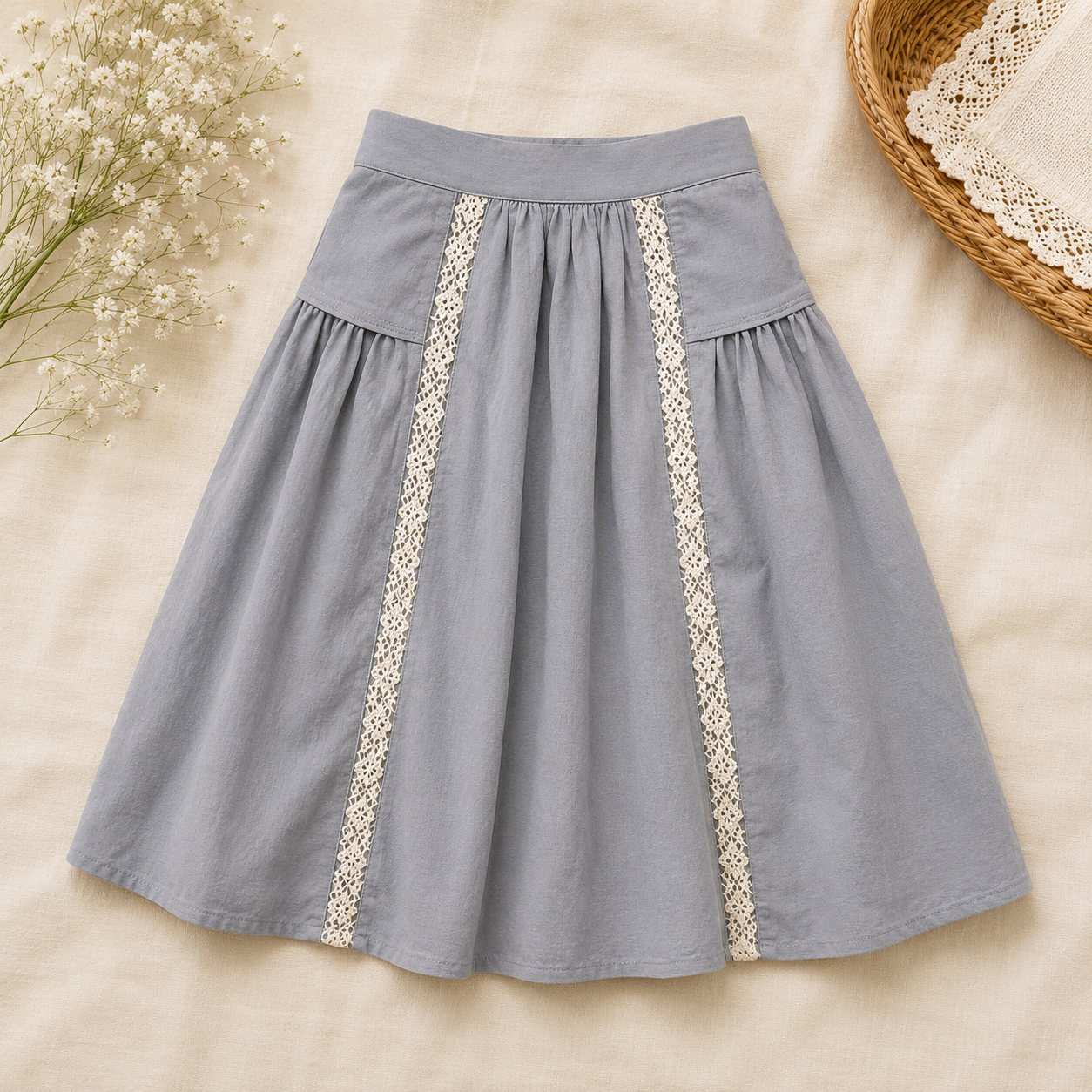 Chic Skirt & Wide Leg Pants – Élégance et confort – Vêtements pour enfants