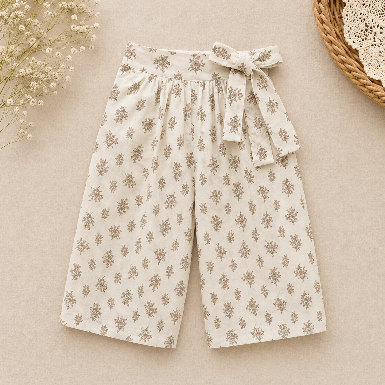 Chic Skirt & Wide Leg Pants – Élégance et confort – Vêtements pour enfants