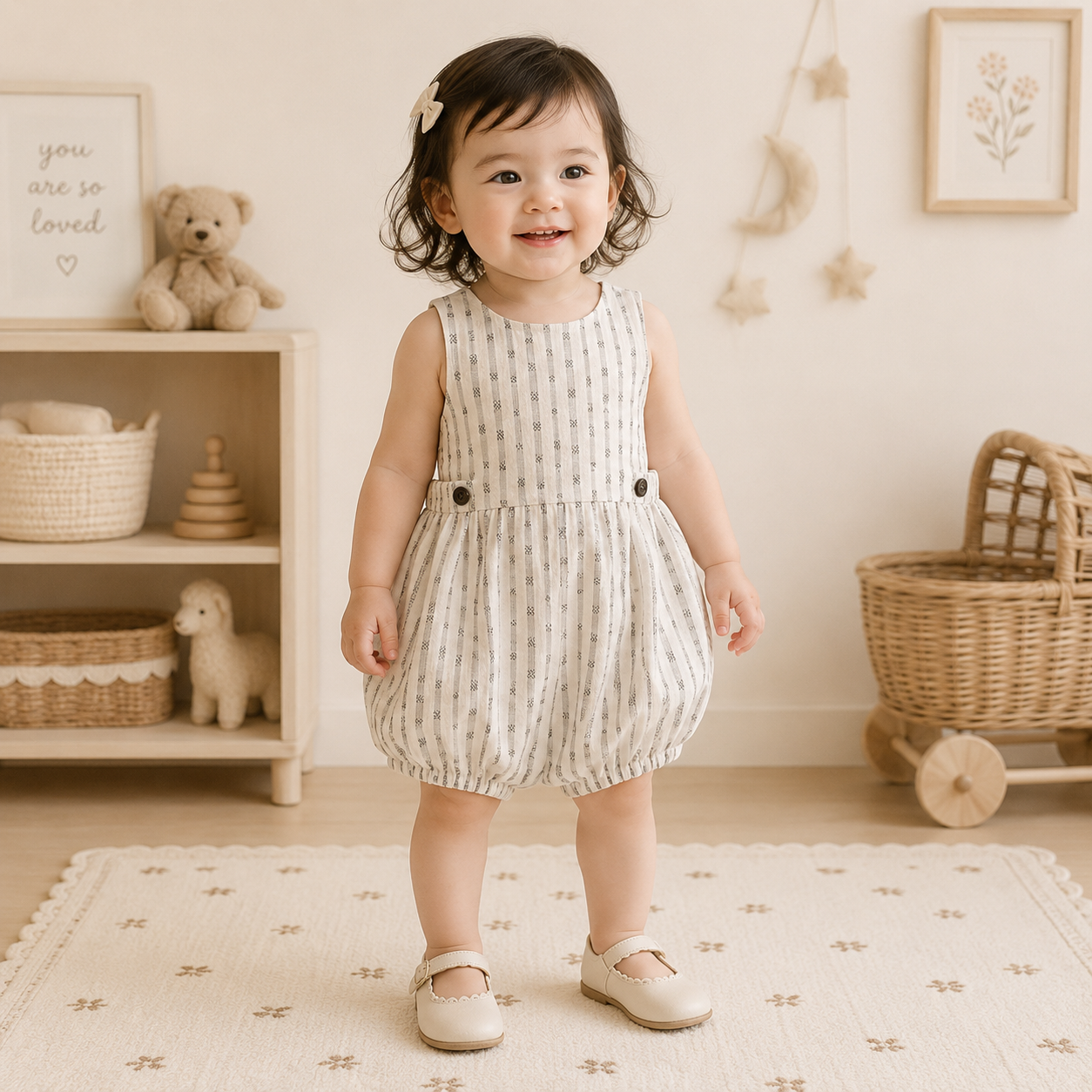 Vintage Rompers – Intemporel et doux – Combinaison pour bébé