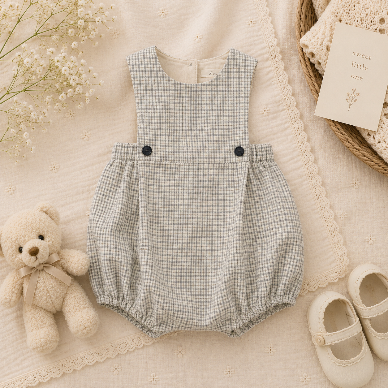Vintage Rompers – Intemporel et doux – Combinaison pour bébé
