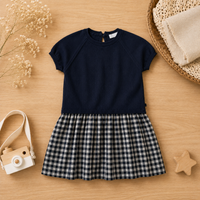 Thumbnail for Plaid Patchwork Dress – Tendance et légère – Robe à carreaux