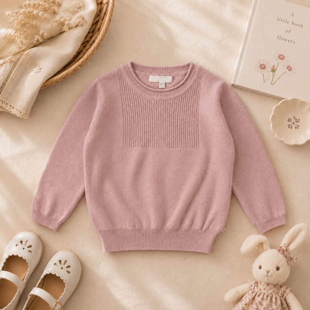 Thin Cotton Pullover – Légèreté et confort – Pull en maille pour enfant